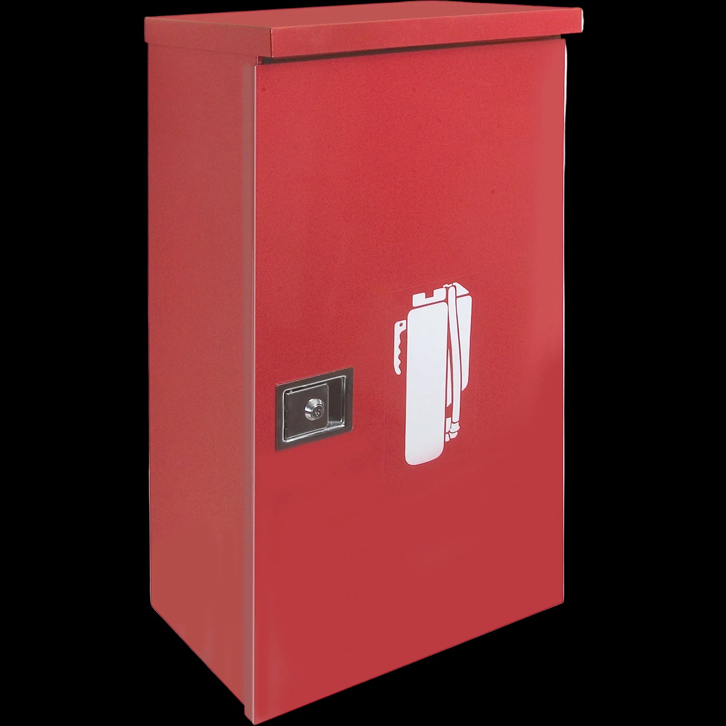 Outdoor cabinet for fire extinguisher