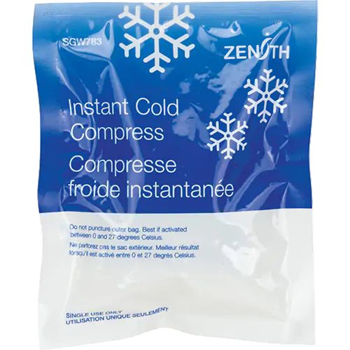 Compresse instantanée, Froid
