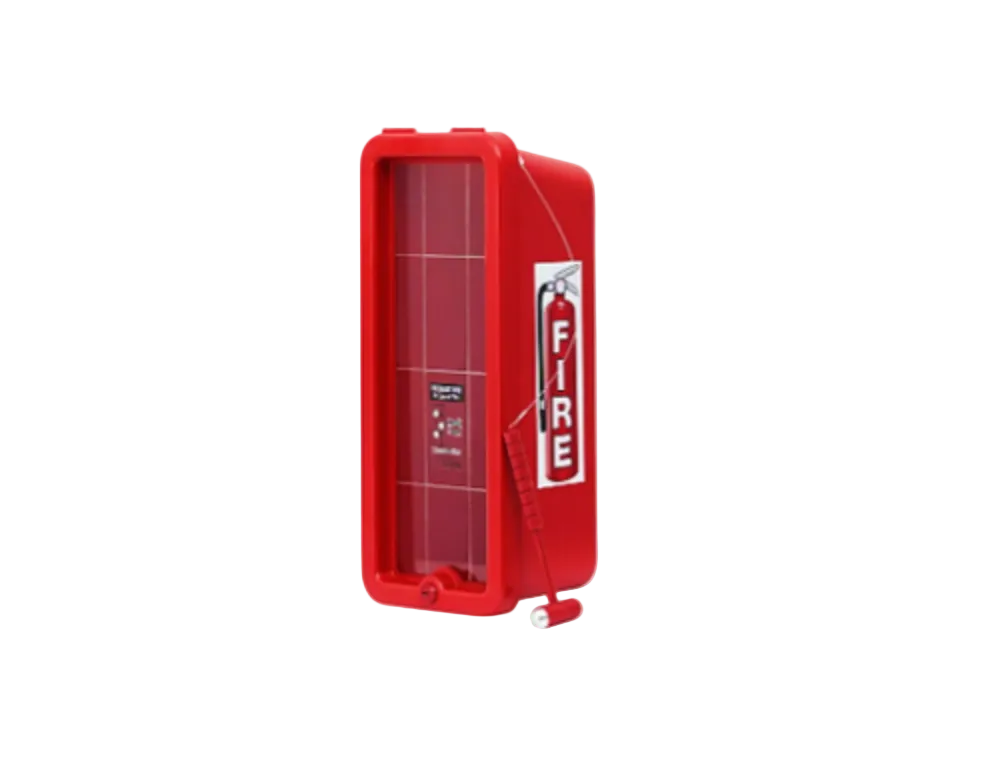 Cabinet rouge en plastique CHIEF pour extincteur de 5 lb