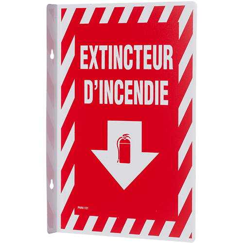 Flèche "Extincteur D'Incendie", 8" x 12"