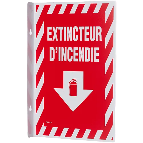 90 ANGLE EXTINCTEUR D'INCENDIE 8 X 12