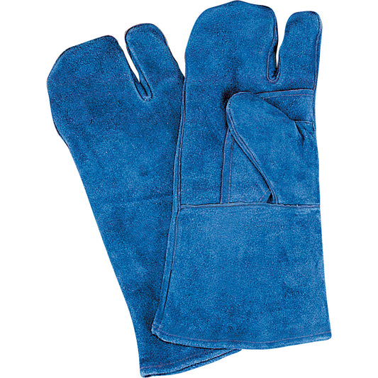 Gants de soudage à pouce & paume doubles, Cuir de vache refendu, Taille Grand