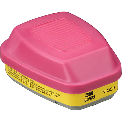 Cartouches pour respirateur série 6000, Cartouche gaz/vapeur, Vapeurs organiques/Gaz acides/P100